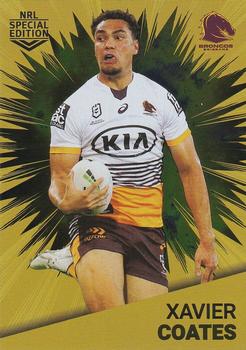 2021 NRL Rivalry - Gold Parallel #G01 Xavier Coates Front
